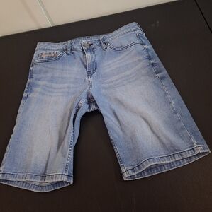 Women's Blue Denim Shorts By Calvin Klein